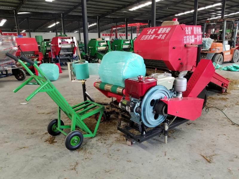 Silage bundling and wrapping machine