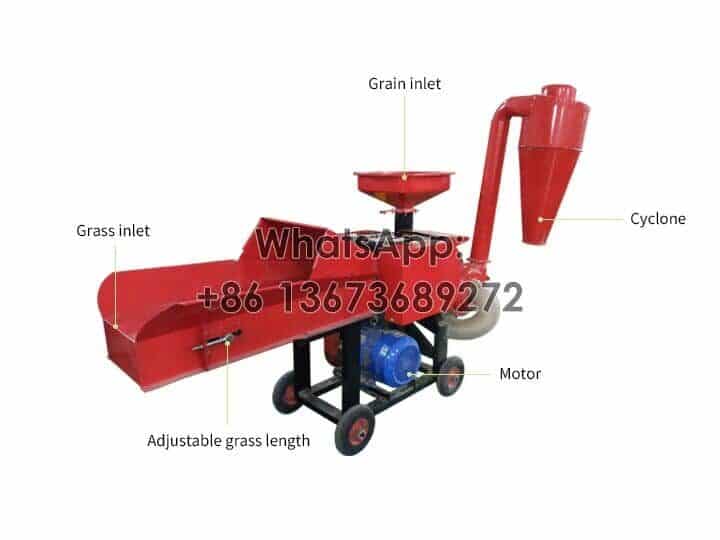 Structure-of-combined-grass-grain-crusher